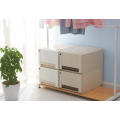 Simple Japanese Style Plastic wardrobe plastic storage cabinet